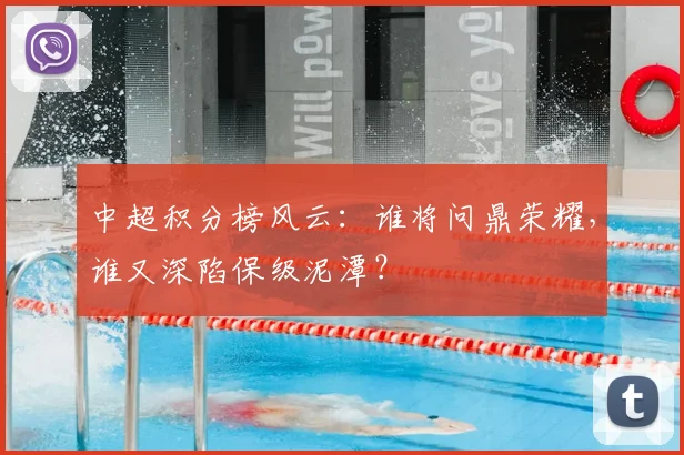 中超积分榜风云：谁将问鼎荣耀，谁又深陷保级泥潭？